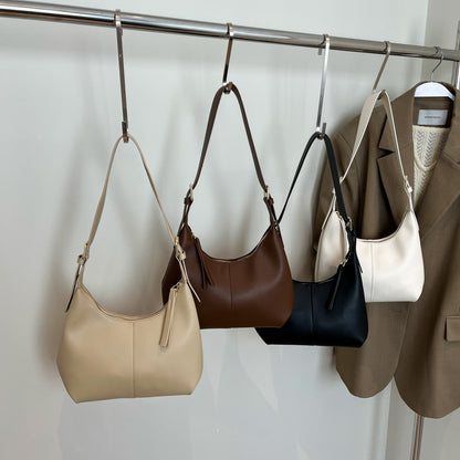 LEFTSIDE Small PU Leather Crossbody Bags for Women 2025 New Trend Retro Underarm Shoulder Bag Ladies Retro Handbags and Purses