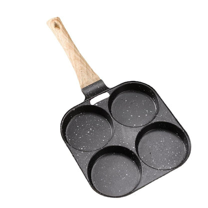 Frigideira de 4 Ovos Antiaderente para Café da Manhã, Mini Panquequeira Japonesa para Omeletes, À Prova de Ferrugem, Fritadeira para Cozinha Doméstica