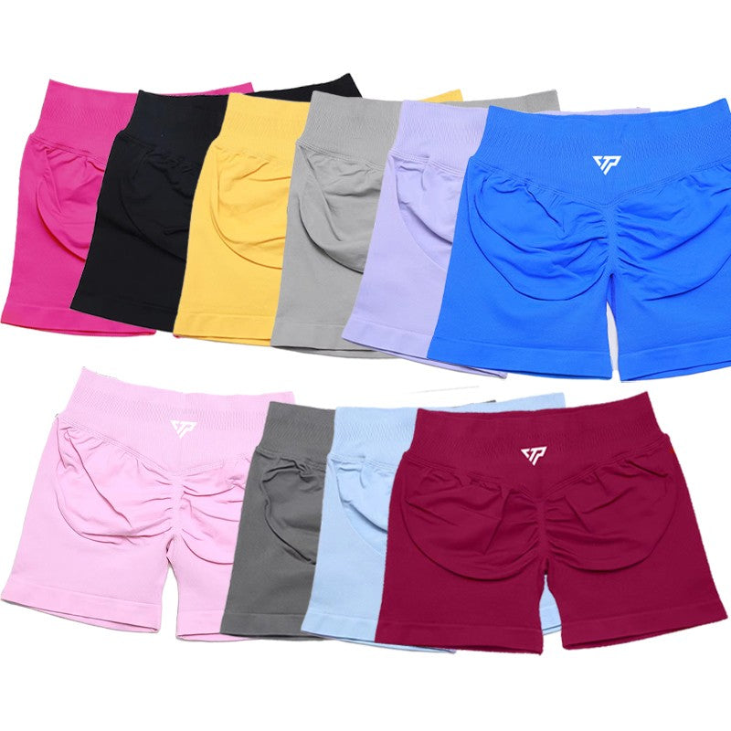 High Quality Women's Sports Stretch Fitness Shorts Yoga Training Running Pilates Tight Yoga Shorts