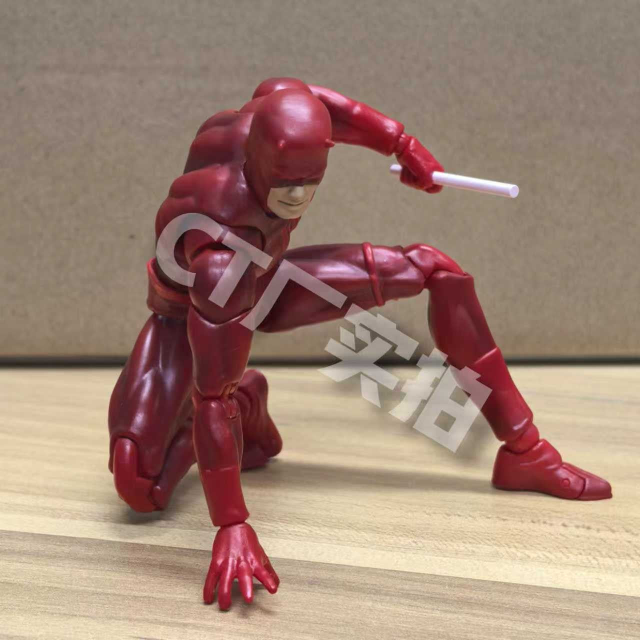 Mafex Daredevil Action Figure 223 SHF KO Version PVC Statue Comic Collection Spiderman Themed Gift Toy for Ages 15+