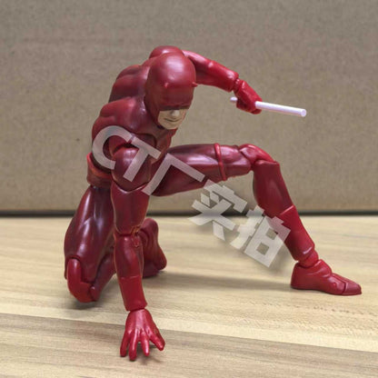 Mafex Daredevil Action Figure 223 SHF KO Version PVC Statue Comic Collection Spiderman Themed Gift Toy for Ages 15+