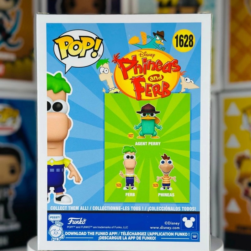 Funko Pop Oficial Genuíno Phineas E Ferb Boneco de Ação Modelo #1628 #1629 Escultura de Vinil Bonecos Edição Limitada Coleção de Fãs