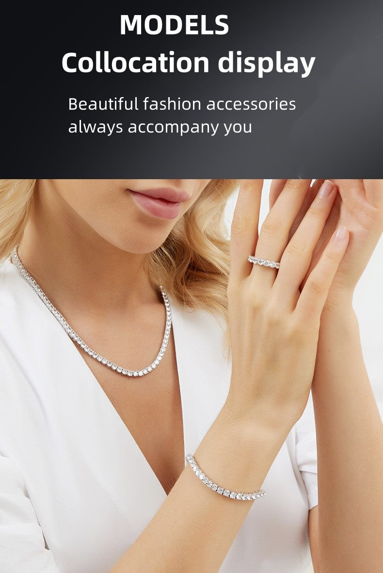 Preço de fábrica 925 prata banhada a ouro 18K 4A grau Zircão pulseira de tênis para homens e mulheres moda personalidade joias requintadas