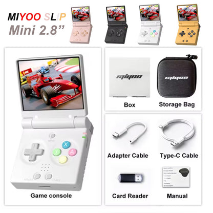 MIYOO Mini Flip Retro Handheld Game Console With New Hinge 2.8''IPS Screen Portable Video Game Consoles Classic Gaming Emulator