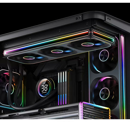 JONSBO ZA-120/240/360 Computer Case Fan 12CM 5V ARGB 120mm Monolithic Structure Water-Cooled Fan  PWM Forward/Reverse Fan Kits