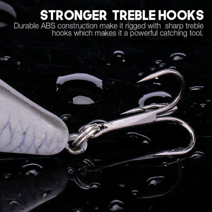 Iscas Artificiais Flutuantes VTAVTA 5cm/7cm Crankbaits para Pesca de Lucio e Robalo, Iscas Artificiais para Pesca, Material de Pesca