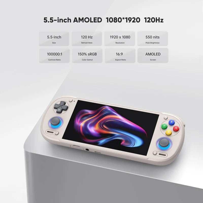 Retroid Pocket 6 Handheld Game Console RP6 Android 5.5 Inch 1080P 120Hz AMOLED Screen 6000mAh 8GEN2 with Hall-Effect Trigger PS2
