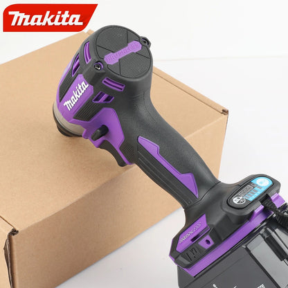 Parafusadeira de Impacto Sem Fio Makita 18V LXT com Motor Brushless Furadeira Elétrica Modos Madeira/Parafuso/T 180 N·M Ferramentas Elétricas Recarregáveis DTD173