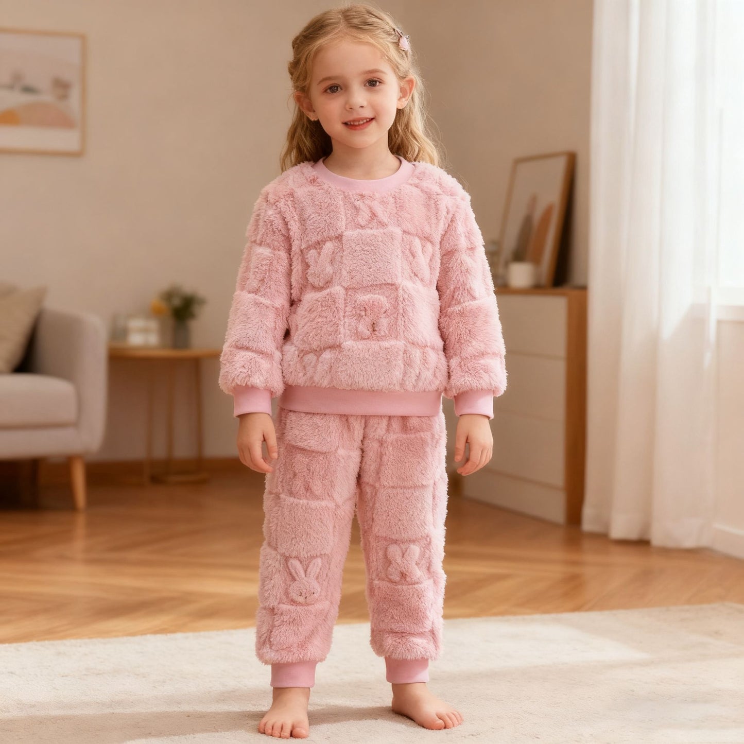 Children's Pajama Sets Tops + Pants 2Pcs Kids Pajamas Winter Girl Clothing Sets Comfortable Children Clothes Boys Sleepwear