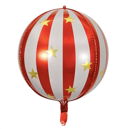 Merry Christmas Round Foil Balloons StripedStar Festive Ballons Party Birthday Home Decoration Supplies