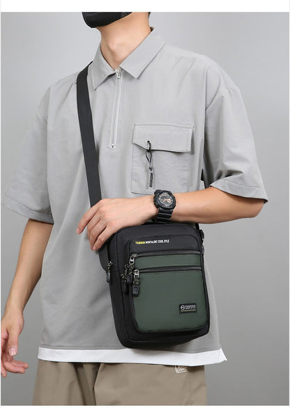 New Fashion Oxford Men Crossbody Bag Single Shoulder Bags Big Capacity Storage Bag Fashion Multi-Pockets Business Crossbody Bags