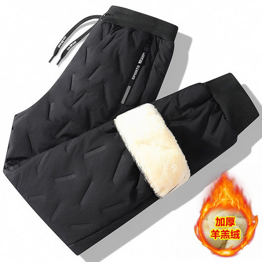 Casual Men's Clothing Men Pants Dresy Baggy Sweatpant for Women Elastic Waist Sports Drawstring Winter Clothes Warm Windproof