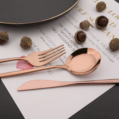 Conjunto de 6 Garfos de Jantar de Aço Inoxidável Polido Talheres Dourados Prateados Utensílios de Cozinha Ocidentais Garfos de Mesa para Restaurante