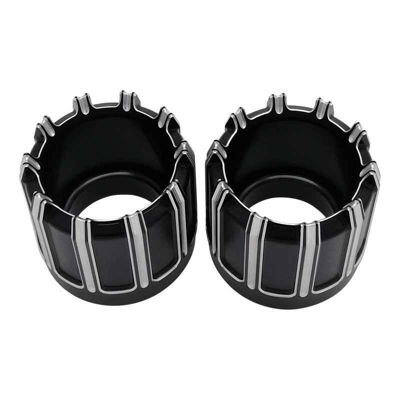 Motorcycle Slip On Exhaust Mufflers Tips End Caps For Harley Touring CVO Street Road Electra Glide Road King FLHR 1995-up