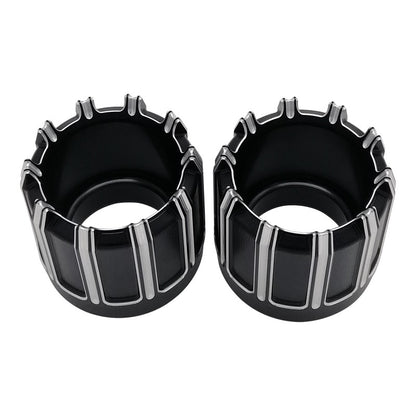 Motorcycle Slip On Exhaust Mufflers Tips End Caps For Harley Touring CVO Street Road Electra Glide Road King FLHR 1995-up