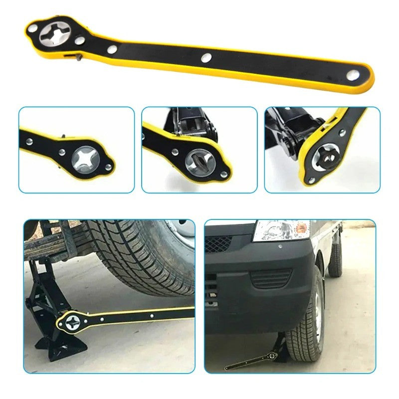 Auto Labor Saving Jack Ratchet Wrench Tire Jack Removal Wrench Cross car Labor Saving Wrench Rocker Arm