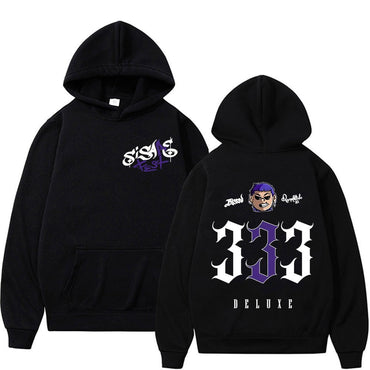 Rapper Blessd SI SABE Album 2025 Tour Graphics Hoodie Men Women Vintage High Street Fashion Hoodies Casual Sweatshirts