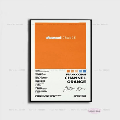 New Frank Poster Prints Ocean Blonde Nostalgia Ultra Hip Hop Music Album Canvas Painting Art Wall Picture Living Room Home Decor