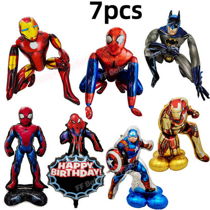 Spidey Giant Balloons Red Spider Aluminum Foil Balloon Superhero Birthday Party Decoration Party Photo Props Baby Shower Globos