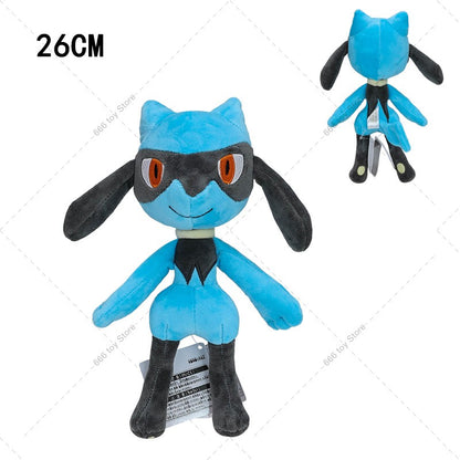7 Styles Pokemon Plush Riolu Mega Lucario Shiny Lucario Stuffed Doll Toy Cute Peluche Toy Christmas Halloween Gifts