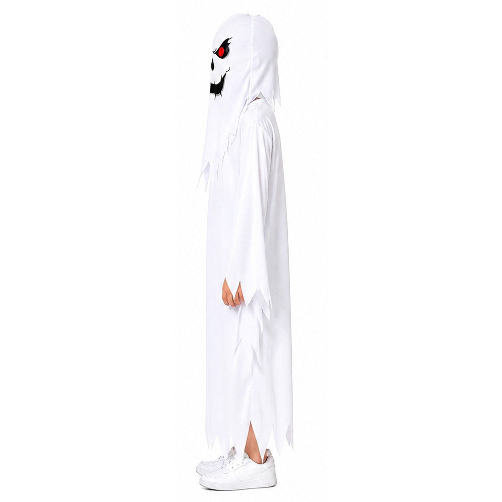 New Halloween Adult Funny Cape White Ghost Cloak Glowing cloak in the darkness Cosplay Costume Masquerade Carnival Cloak