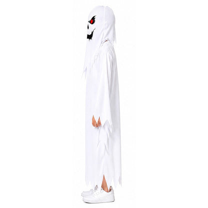 New Halloween Adult Funny Cape White Ghost Cloak Glowing cloak in the darkness Cosplay Costume Masquerade Carnival Cloak