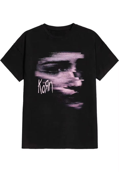 Korn Rock Band, Peripheral Pattern Printing Summer Luxury Brand Pure Cotton Men's and Women's T-shirts Short Sleeves