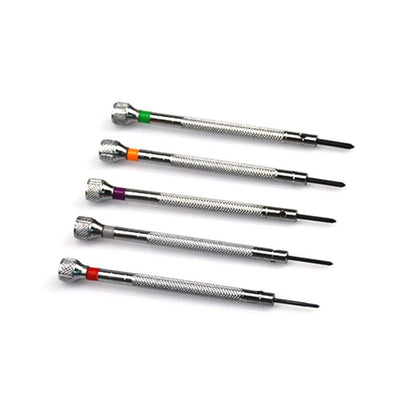 Kit de Ferramentas para Reparo de Relógios 13 Peças Chave de Fenda Profissional de Metal Premium com Fenda Cruzada 0,6-2,0 mm para Relojoeiro