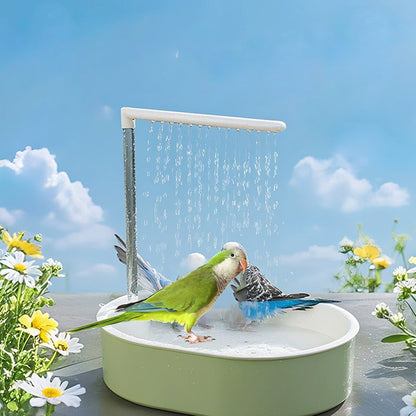 Acessório de Banheira para Papagaio, Caixa de Banho para Papagaio, Chuveiro para Pássaros, Banheira para Conure, Periquito, Papagaio-Cinza-Africano, Jardim Externo