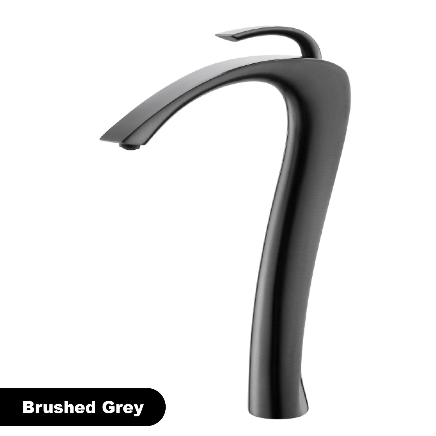 Chrome Luxury Brass Bathroom Vanity Faucet Modern Deck Mounted Basin Tap With Anti-Leak Ceramic Valve Hot/Cold Water Control