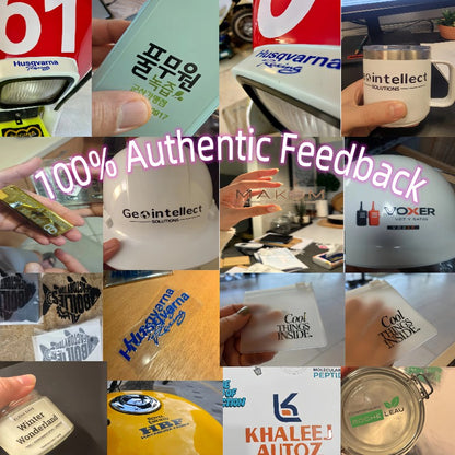 50pcs Sticker Personalized Logo Custom Stickers 3D Transfer Stickers Wedding Labels UV DTF Customized Waterproof Company Brand