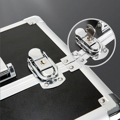 Cosmetic Case Rolling Luggage Makeup Train Trolley Large Capacity Suitcase with Lock Swivel Wheels For Salon Barber Manicurist