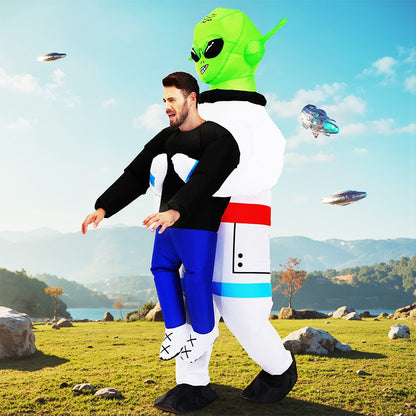 Fancy Funny Mascot Astronaut ET Inflatable Alien Costume Suit Dress Adult Purim Halloween Carnival Anime Party Cosplay Costumes