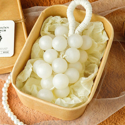 Sabonete Artesanal em Barra, Sabonete em Caixa de Presente com Agrupamento de Uvas Peroladas para Banho e Lavagem e Limpeza e Nutrição, Suave Extrato Vegetal que Remove a Sujeira