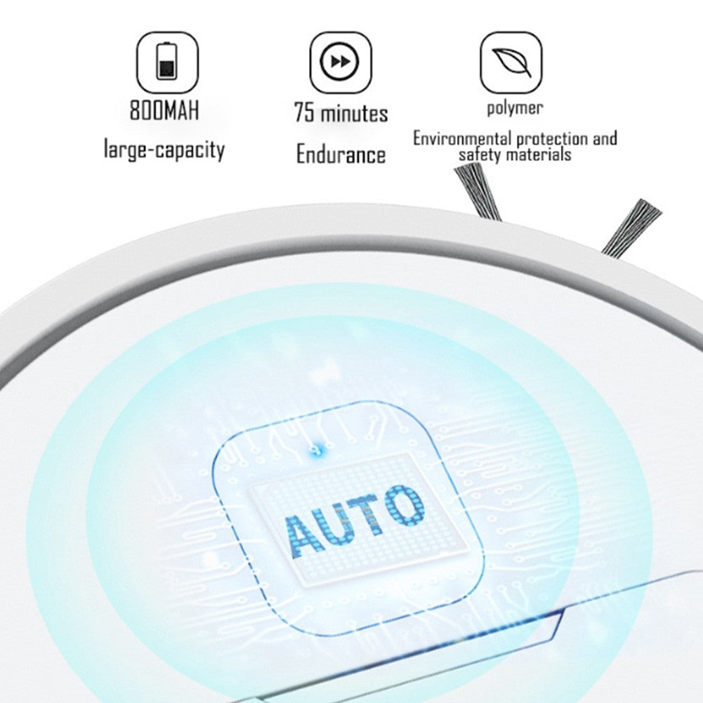 Robotic Vacuum and Mop Combo Automatic Cleaning Sweeping Machine USB Rechargeable Quiet Cleaning for Pet Hair Carpets and Floors