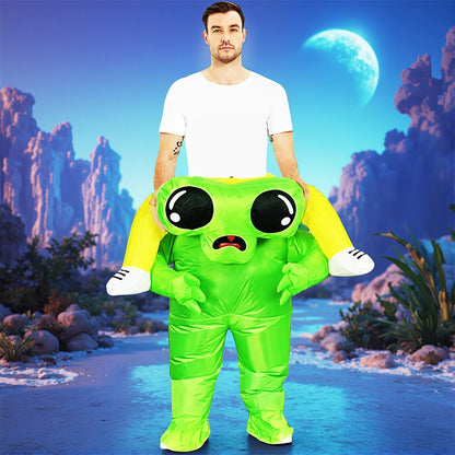 Fancy Funny Mascot Astronaut ET Inflatable Alien Costume Suit Dress Adult Purim Halloween Carnival Anime Party Cosplay Costumes