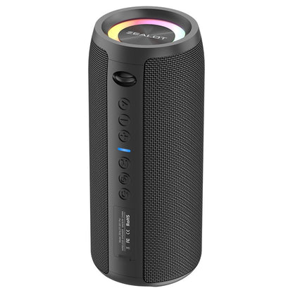 Zealot-S51Pro High-power Bluetooth Speaker 40W 3D Stereo Bass Bluetooth Speaker Portable IPX5 Waterproof Suitable TWS Boom Box