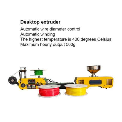 Extrusora de Filamento 3D HT400 Fabricante de Filamento para Impressora 3D Extrusora Automática de Consumíveis de Mesa para Filamento de Impressão 3D PLA PETG PA ABS
