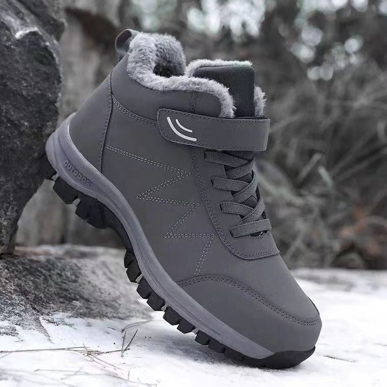 Winter velvet men's shoes Top Quality Casual Snow Boots Waterproof Warm Men boots Outdoor male Trekking Sneaker Botas Zapatos