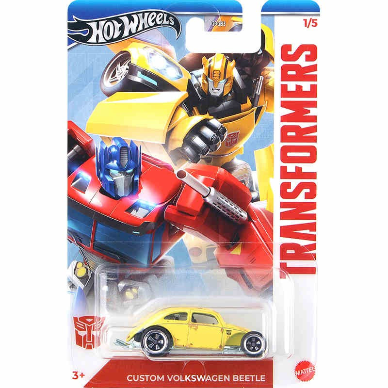 Hot Sale Hot Wheels Volkswagen Beetle Gold 1/64 Diecast Model Car Transformer Bumblebee186 Custom Models Collecte Birthday Gifts