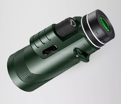 Telescópio Portátil Zoom HD 80X100 Dobrável de Longa Distância Mini Telescópio Potente para Caça Esportes Acampamento ao Ar Livre Viagens