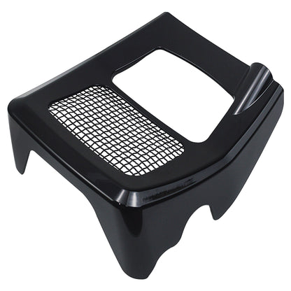 Carenagem de Moto Spoilers Dianteiros Capa de Radiador Queixo para Harley Road King Electra Street Glide FLHR FLTRX 17-2025 Preto Brilhante