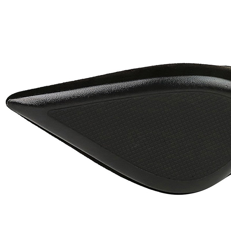 Autumn Simple Elegant 10cm 7cm High Heels Stiletto Womens Shoes Pointed Black Etiquette Professional Single Shoes Wedding Shoes