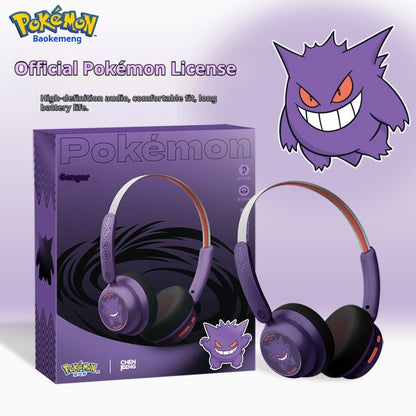 Pokemon Gengar Anime Ear clip type Bluetooth Wireless Headset Gaming stereo sports headphones High Endurance Gifts In Stock