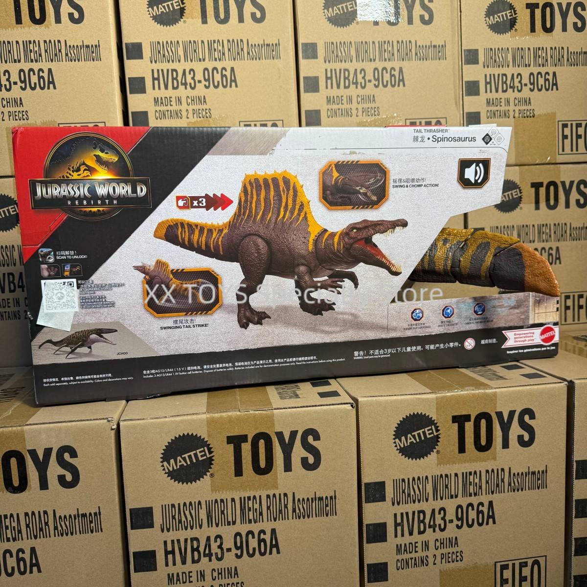 Jurassic World Rebirth Mosasaurus Distortus Rex Tyrannosaurus Rex Dinossauro Boneco de Ação com Luz e Som Presentes de Aniversário para Meninos