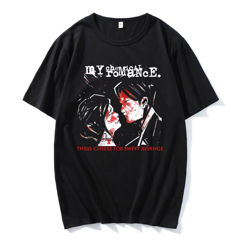 Hot Sale Couple Tshirts My Chemical Romance Mcr Dead Emo Popular Style 100% Cotton T-shirts Fashion Funny Comfortable T-shirt