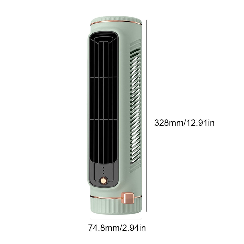 Ventilador de Torre Doméstico de Mesa Portátil, Ventilador de Ar Condicionado, Ventilador de Circulação, Ventilador Elétrico de Refrigeração a Ar com Carregamento USB para Quarto e Casa