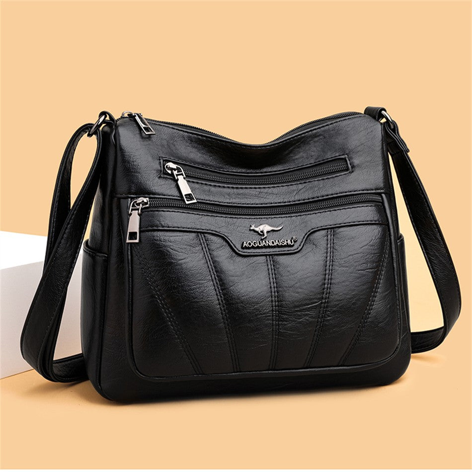 Soft Leather Women Bag Branded Designer Ladies Handbag Purses 2023 Luxury Female Shoulder Bag Large Capacity Crossbody Bags Sac