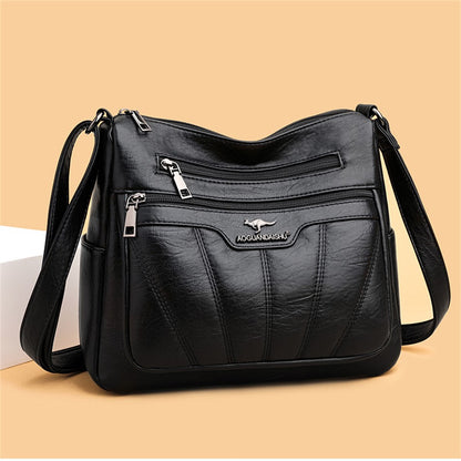 Soft Leather Women Bag Branded Designer Ladies Handbag Purses 2023 Luxury Female Shoulder Bag Large Capacity Crossbody Bags Sac