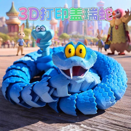 Disney Zootopia 2 Gary Impressão 3D Boneco de Ação Anime Articulado Brinquedo Inquietante Articulado Rotacionável Enfeite de Mesa Brinquedos Presente